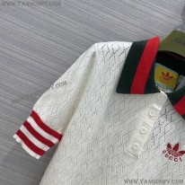 グッチ コピー x アディダス コットン ポロトップ 693832XKCDM9133
