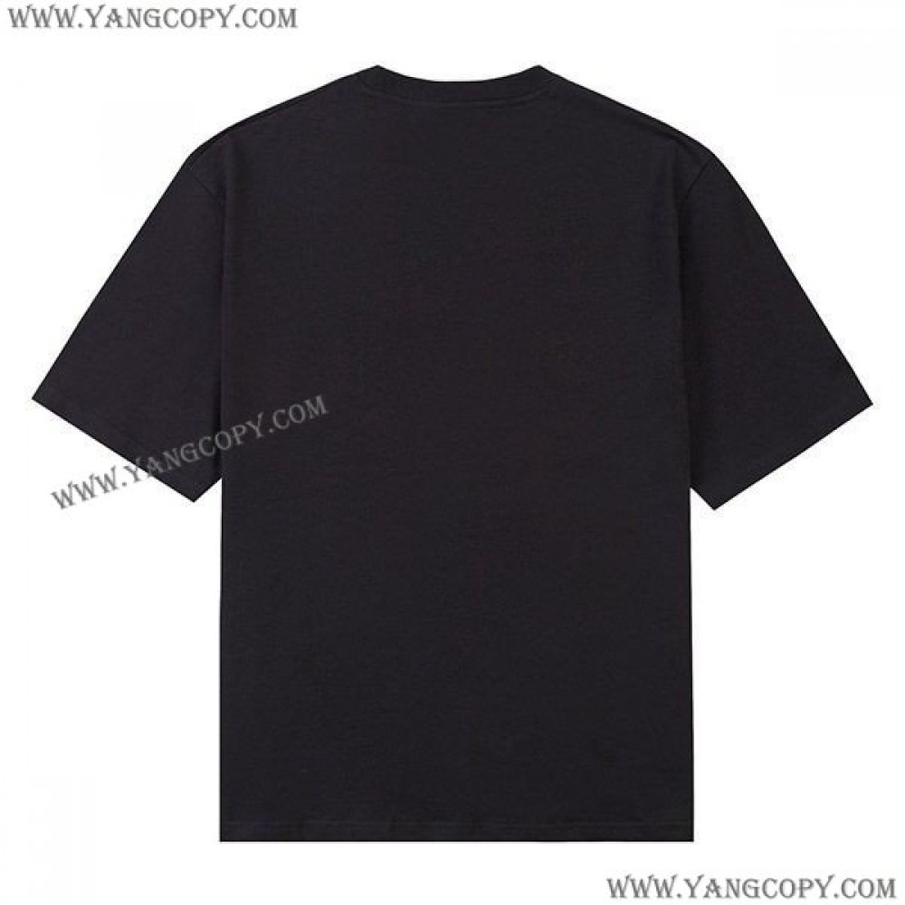 グッチ コピー バレンシアガ ロゴ ブラック Tシャツ guv35751