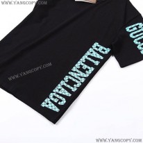 グッチ コピー バレンシアガ ロゴ ブラック Tシャツ guv35751