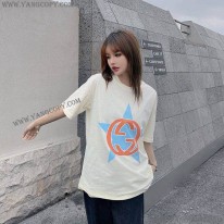 グッチ 偽物 ロゴ コットン Tシャツ gua31499