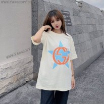 グッチ 偽物 ロゴ コットン Tシャツ gua31499