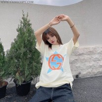 グッチ 偽物 ロゴ コットン Tシャツ gua31499