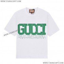 グッチ スーパーコピー x バレンシアガ コラボ 半袖Tシャツ gum56781