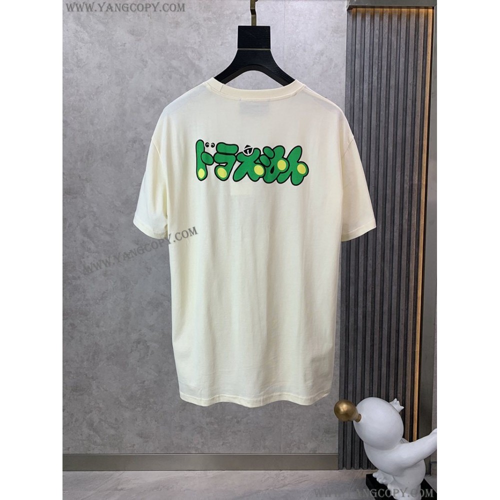 グッチ 偽物 xドラえもん コラボ オーバーサイズ Tシャツ gug48308