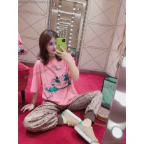 グッチ コピー コットン Tシャツ 半袖 ロゴ gub08445