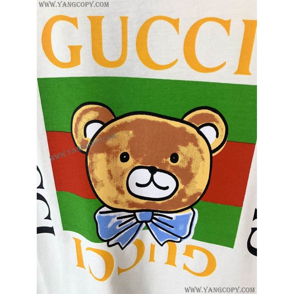 グッチ スーパーコピー コットン Tシャツ 半袖 ロゴ guv10858