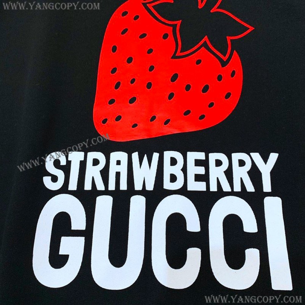 グッチ スーパーコピー 21AW STRAWBERRY ロゴ キラキラ スウェット gut54976