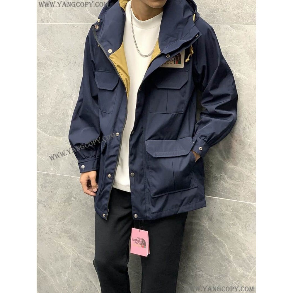 グッチ スーパーコピー x ノースフェイス ナイロンマウンテンジャケット Nod47243