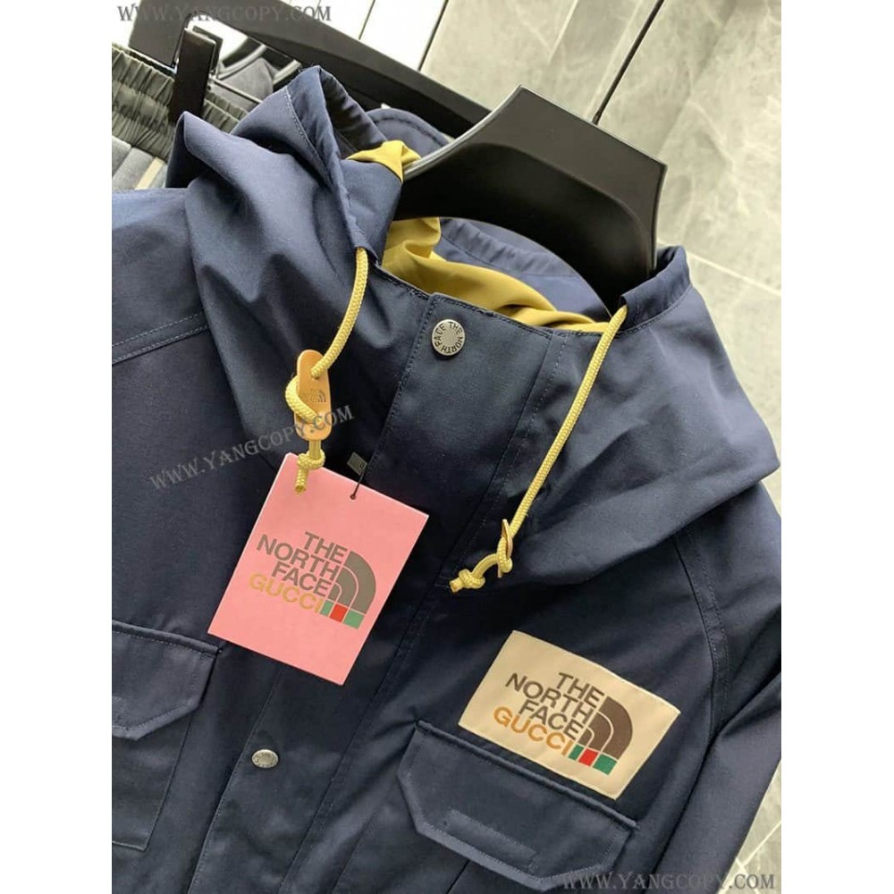 グッチ スーパーコピー x ノースフェイス ナイロンマウンテンジャケット Nod47243