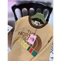 グッチ コピー x ノースフェイス ロゴフェイクファースエット プルオーバー Noa83633