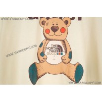 グッチ コピー ×ノースフェイス テディベア コラボ スペシャルロゴTシャツ Nox08935