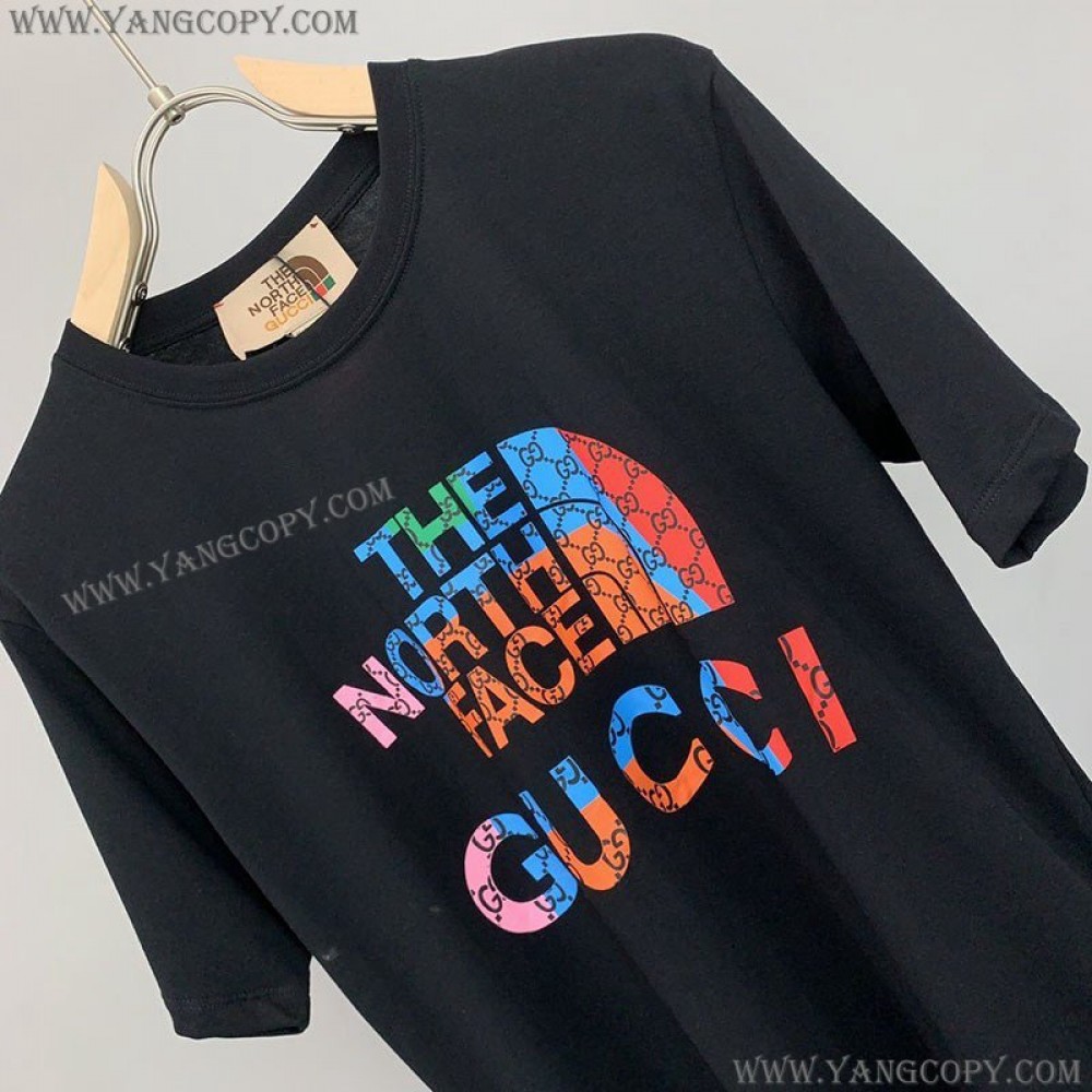 グッチ スーパーコピー ×ノースフェイス コラボ スペシャルロゴTシャツ Nop62440