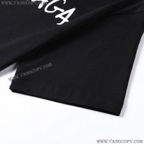 グッチ スーパーコピー ×バレンシアガ ロゴ Tシャツ ブラック guk71454