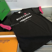 ボッテガ ヴェネタ 偽物 コントラスト ステッチ Tシャツ bos35019
