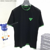 ボッテガ ヴェネタ スーパーコピー コントラスト ステッチ Tシャツ bot74090