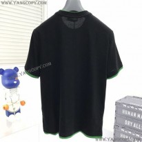 ボッテガ ヴェネタ スーパーコピー コントラスト ステッチ Tシャツ bot74090