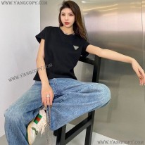 ボッテガ ヴェネタ スーパーコピー Tシャツ コットンジャージー ブラック boc25695