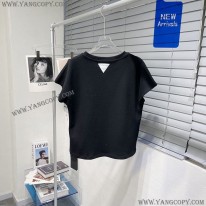 ボッテガ ヴェネタ スーパーコピー Tシャツ コットンジャージー ブラック boc25695