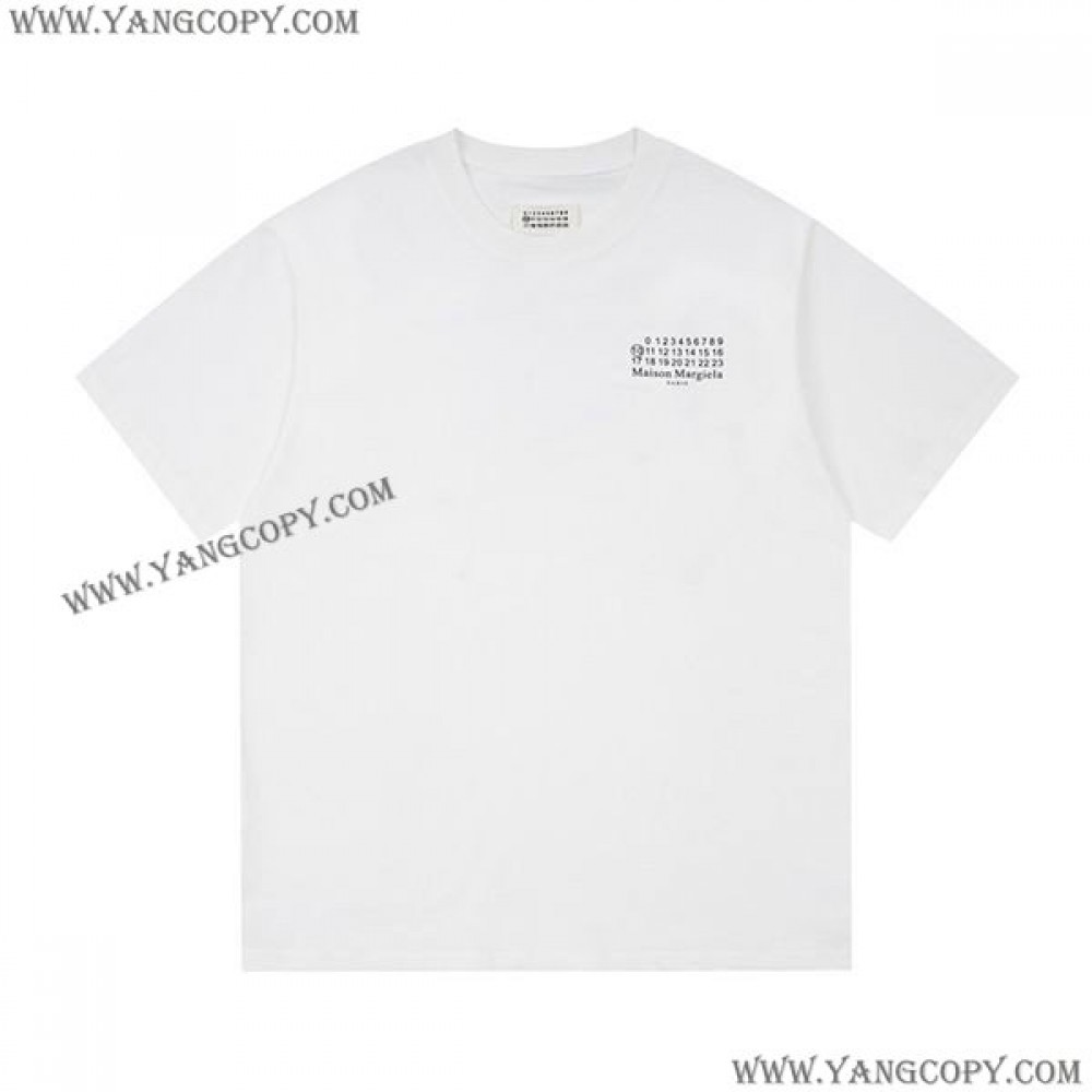 メゾンマルジェラ 偽物 Tシャツ ホワイト Max57957