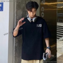 メゾンマルジェラ スーパーコピー Tシャツ 激安 ブラック Mag32735