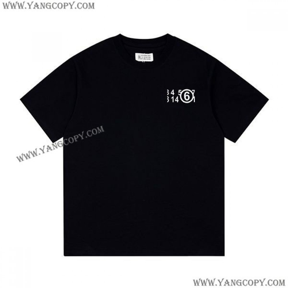 メゾンマルジェラ スーパーコピー Tシャツ 激安 ブラック Mag32735