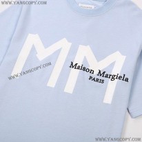 メゾンマルジェラ スーパーコピー ロゴ ピンクTシャツ Mao96948