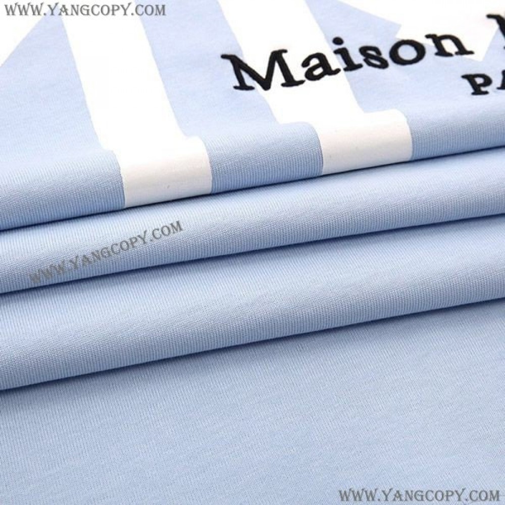メゾンマルジェラ スーパーコピー ロゴ ピンクTシャツ Mao96948