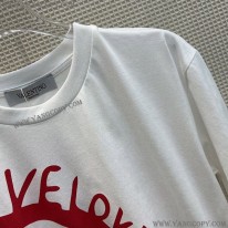 ヴァレンティノ 偽物 LOVE Vロゴ コットン 半袖 Tシャツ Vun15448