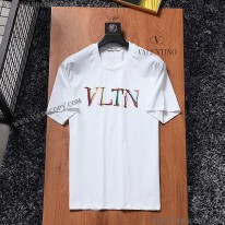 ヴァレンティノ スーパーコピー Tシャツ パロディ VLTN コットンロゴ Tシャツ Vuk85200