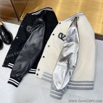 ヴァレンティノ 偽物 スパイク ウール レザー ボンバージャケット 2色 Vuh34103