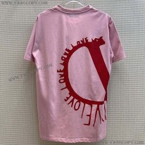 ヴァレンティノ スーパーコピー LOVE Vロゴ コットン 半袖 Tシャツ Vun68592