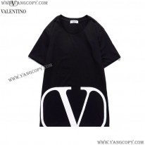 ヴァレンティノ コピー Tシャツ VLTN コットンロゴ Tシャツ 2色 Vua65573