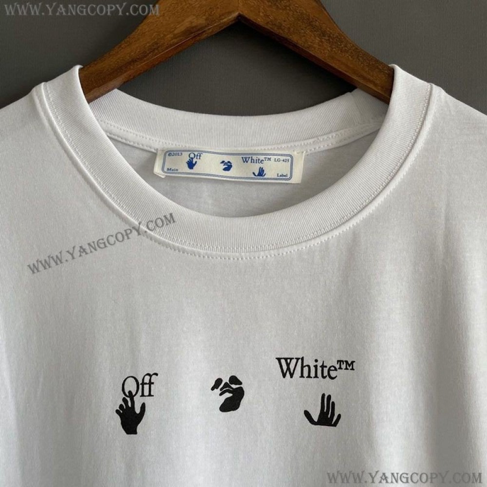 オフホワイト コピー マーカーアローコットンTシャツ ofe58168