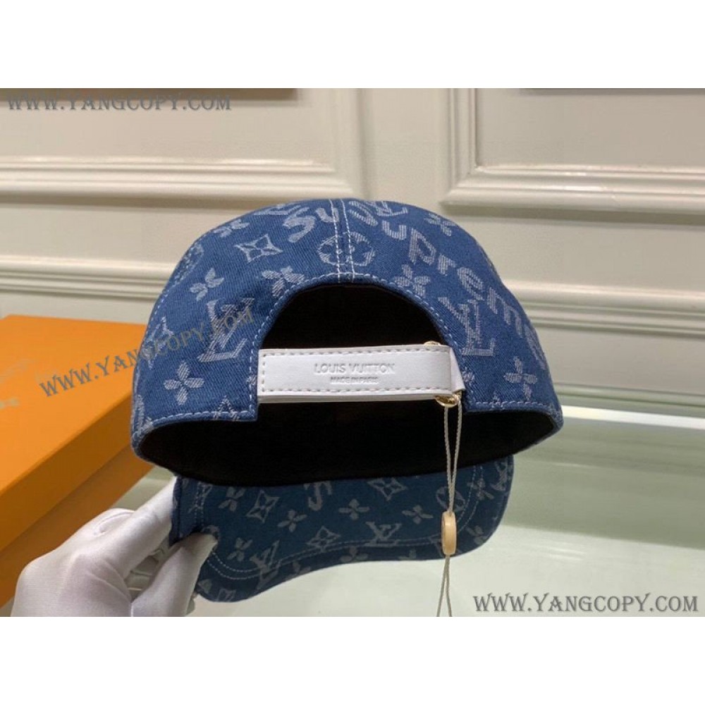 ルイヴィトン コピー ×シュプリーム キャップ Perforated Camp Cap navy 2色 vub13408