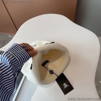 シャネル 偽物 ニットキャップ ロゴ カシミヤ ホワイト shb99797