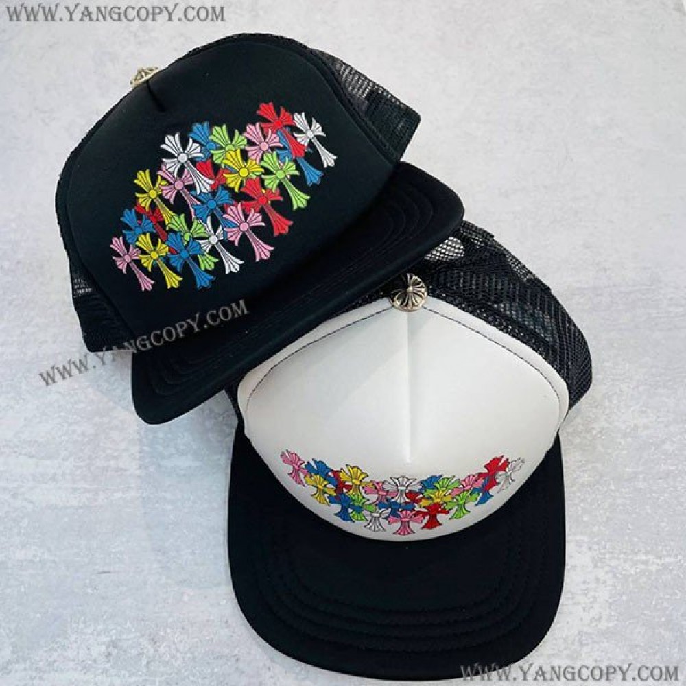クロムハーツ 偽物 キャップ CAP カラフルクロス キャップ 3クロスキャップ King Taco Kuw26397