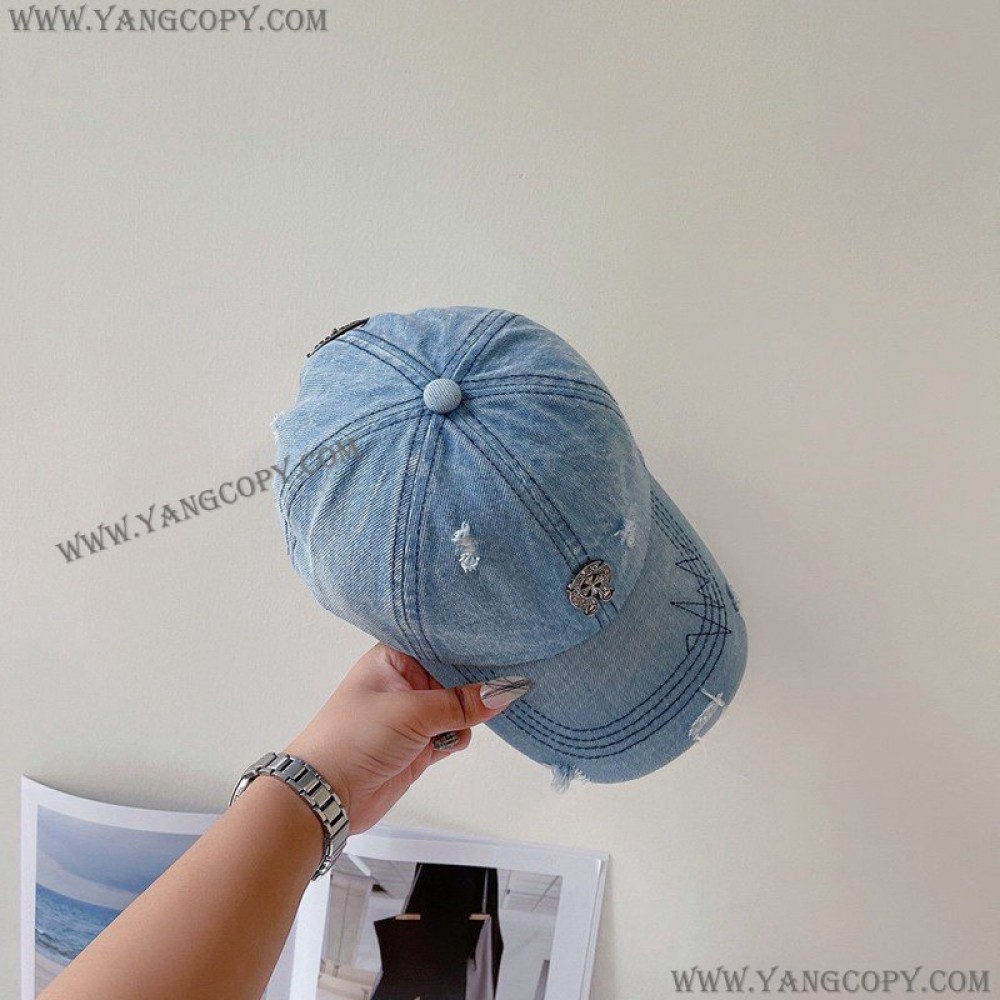 クロムハーツ スーパーコピー ダガー スエード 5 Panel キャップ ブラック Kub82777