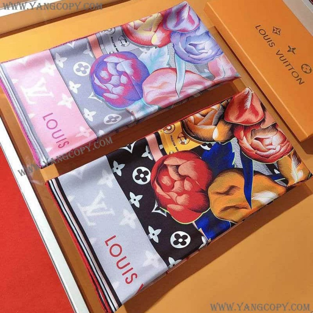ルイヴィトン 偽物 シルク ストール M76907