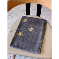 グッチ スーパーコピー 蜂 ストライプ カシミヤマフラー gux00042