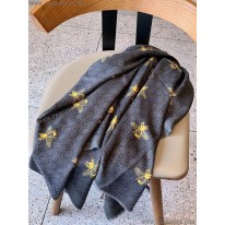 グッチ スーパーコピー 蜂 ストライプ カシミヤマフラー gux00042
