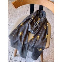 グッチ スーパーコピー 蜂 ストライプ カシミヤマフラー gux00042
