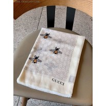 グッチ スーパーコピー 蜂 ストライプ カシミヤマフラー gux00042