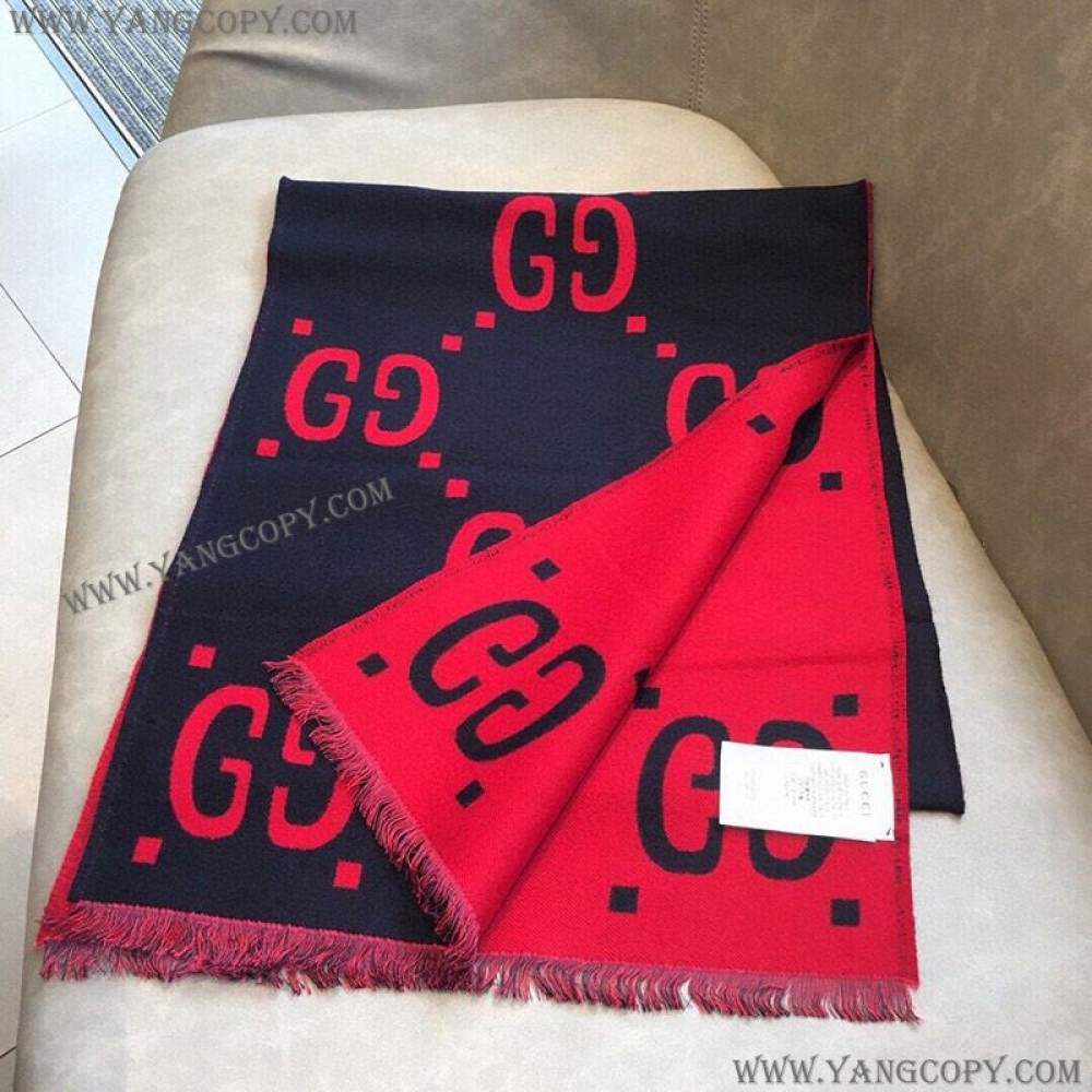 グッチ スーパーコピー GGウール ラメ ジャカード スカーフ/マフラー guj67361