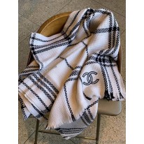シャネル 偽物 ストール ウール シルク カシミヤ CC shw80199