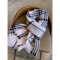 シャネル 偽物 ストール ウール シルク カシミヤ CC shw80199