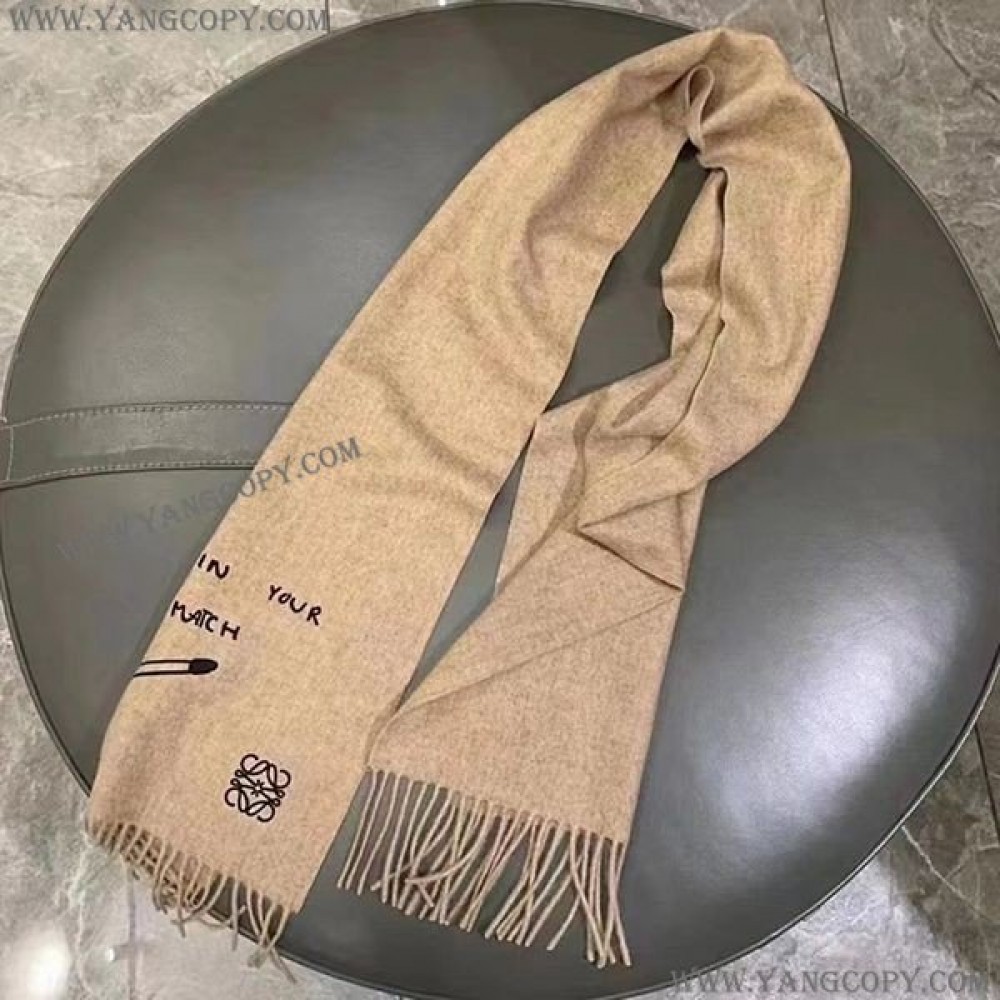 ロエベ 偽物 カシミア マフラー A0257320
