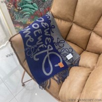 ロエベ スーパーコピー ウール カシミヤ ロゴ入りスカーフ loz08766