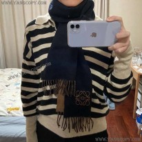 ロエベ 偽物 バイカラー スカーフ ウール カシミヤ lou39445