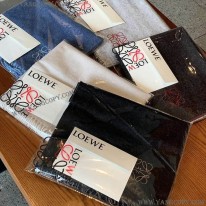 ロエベ 偽物 バイカラー スカーフ ウール カシミヤ lou39445