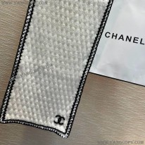 シャネル スーパーコピー CCロゴ カシミヤ スカーフ ホワイト sht36838
